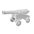 Vintage Cannon 3D Model Kit 3D model small image 2