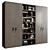 Modern Style Wardrobes 54 3D model small image 2