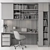 Modern Office Furniture Set 3D model small image 6