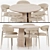 Luxury Dining Collection Set 07 3D model small image 1