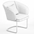 Elegant Carmen Steel Chair 3D model small image 4