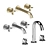 Luxury Bathroom Faucet Set: Roca Armani 3D model small image 7