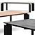 Sleek Patch Table, 3 Colors 3D model small image 3