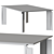 Sleek Patch Table, 3 Colors 3D model small image 4