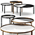 Sleek Campos Table Sovet Italia 3D model small image 1