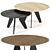 Modern Hoogland Table Set, 3 Colors 3D model small image 1