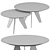 Modern Hoogland Table Set, 3 Colors 3D model small image 3