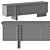 Modern Foil Sideboard By Enne 3D model small image 2