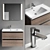 Ketho.2 Double Vanity Set 3D model small image 1