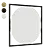 Square Frame Mirror 20x20mm 3D model small image 2