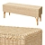 IKEA Handmade Rattan Storage Bench 3D model small image 1