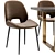 Modern Dining Chair and Table 3D model small image 3