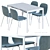 Sleek IKEA Table & Chair 3D model small image 6