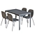 Sleek IKEA Table & Chair 3D model small image 8