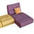 Modern Modular Pongo Sofa Set 3D model small image 4