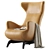 Zanotta Modern Armchair 3D Model 3D model small image 1