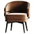 Stylish and Versatile Billy Armchair 3D model small image 5