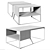  Loft Style Table with Cabinet 3D model small image 4