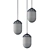 Carole Pendant Light: Sleek Elegance 3D model small image 3