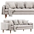 Poly&Bark Napa Sofa 88 3D model small image 2