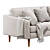 Poly&Bark Napa Sofa 88 3D model small image 4