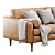 Poly&Bark Napa Sofa 88 3D model small image 5