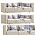 Elegant Modern Sofa Match Design 3D model small image 3