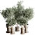  Concrete Vase Indoor Plant Collection 3D model small image 1