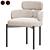 Luxurious Velvet Armchair Meridiani 3D model small image 1