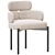 Luxurious Velvet Armchair Meridiani 3D model small image 3