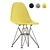 Mod Plastic Chair Yellow Eddy 3D model small image 1