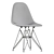 Mod Plastic Chair Yellow Eddy 3D model small image 4