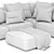 Premium Italian Flexform Eddy Sofa 3D model small image 5