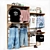 Dual Function Shop Clothes Hanger 3D model small image 1