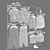 Dual Function Shop Clothes Hanger 3D model small image 4