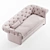 Valentini Max Pink Sofa Bed 3D model small image 2