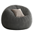 Mid-Century Bean Bag Sofa 3D model small image 2