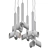 Vintage RAAK Amsterdam Chandelier 3D model small image 2