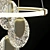 Ceres Ring LED Chandelier 3D model small image 3