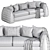 2015 Marinez Metal Sofa Set 3D model small image 5