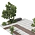  Urban Green Benches with Plants 30 Corona 3D model small image 6