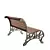 City Bench with Ornamental Details 3D model small image 3