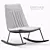 Elegant ANJO Rocking Armchair Design 3D model small image 3