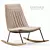 Elegant ANJO Rocking Armchair Design 3D model small image 4