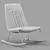 Elegant ANJO Rocking Armchair Design 3D model small image 5