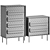 Gemini Dresser Set with Drawers 3D model small image 7