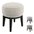 Eichholtz Jarrett Stool Collection 3D model small image 1