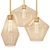 Sleek Glass Pendant Lighting Fixture 3D model small image 1