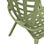 Outdoor Plastic Armchair Folio 3D model small image 4