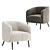 Stylish Amalfi Armchair for Sale 3D model small image 5